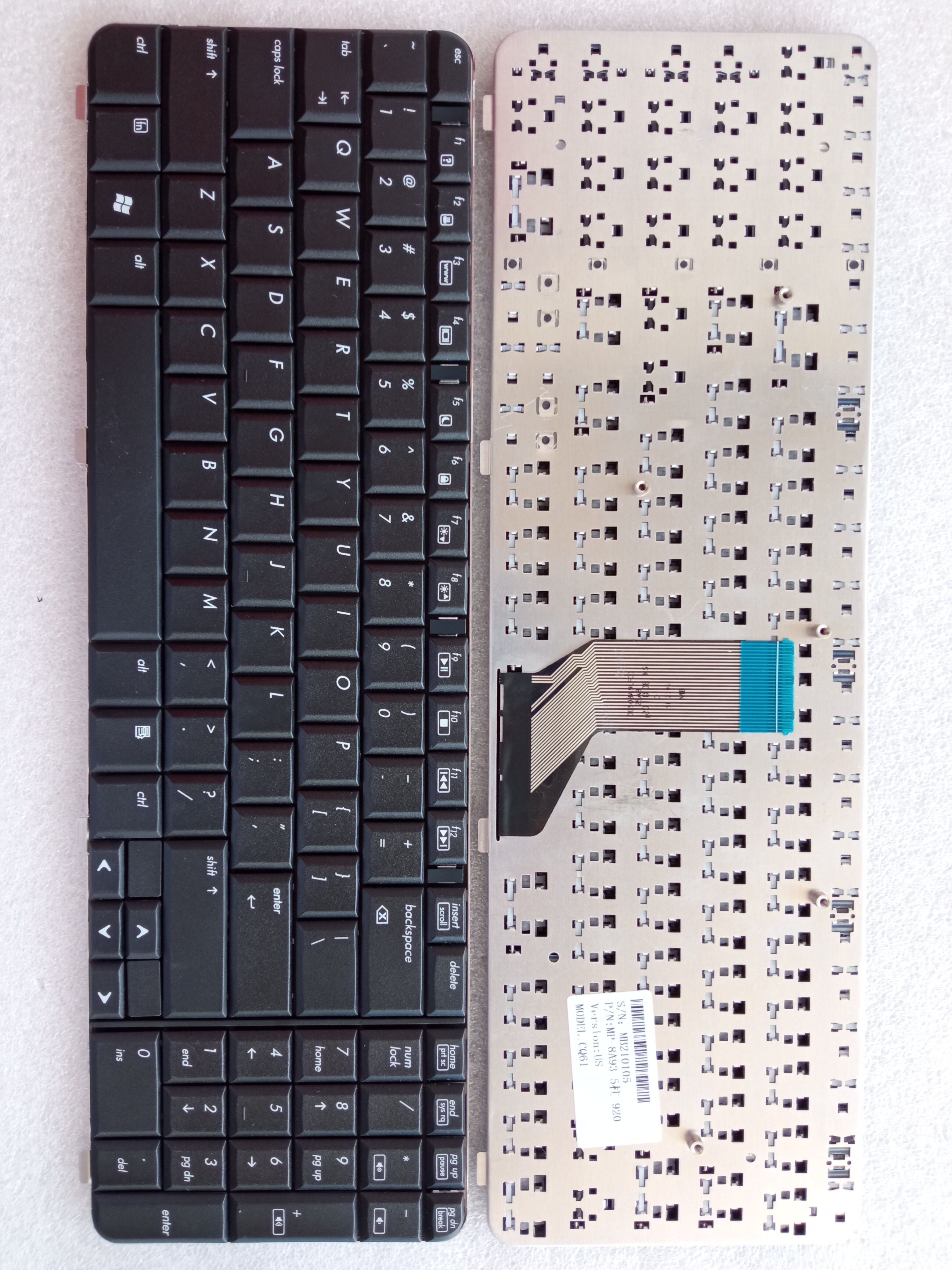 Picture of New Replacement Laptop Keyboard For HP CQ61 BLACK (OEM) US Layout